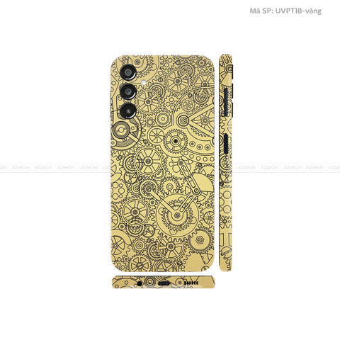 Dán Skin Galaxy A Series Vân Động Cơ Vàng Đồng | UVPT18