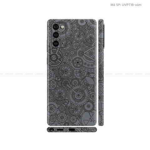 Dán Skin Galaxy Note 20 Series Vân Động Cơ Xám | UVPT18