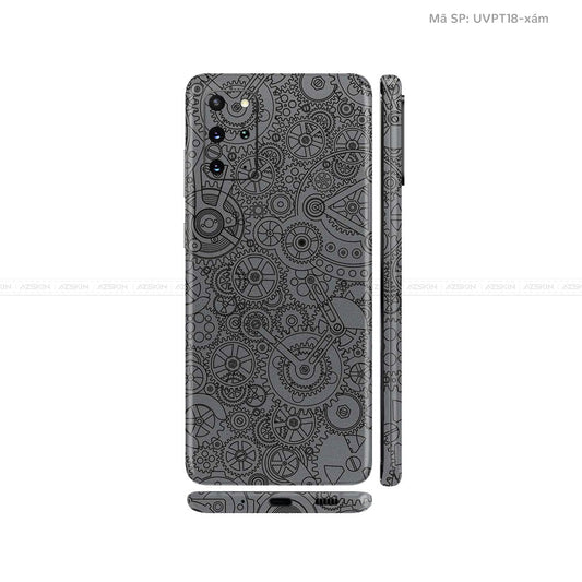 Dán Skin Galaxy S20 Series Vân Động Cơ Xám | UVPT18