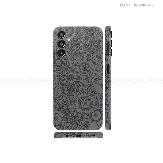 Dán Skin Galaxy A Series Vân Động Cơ Xám | UVPT18