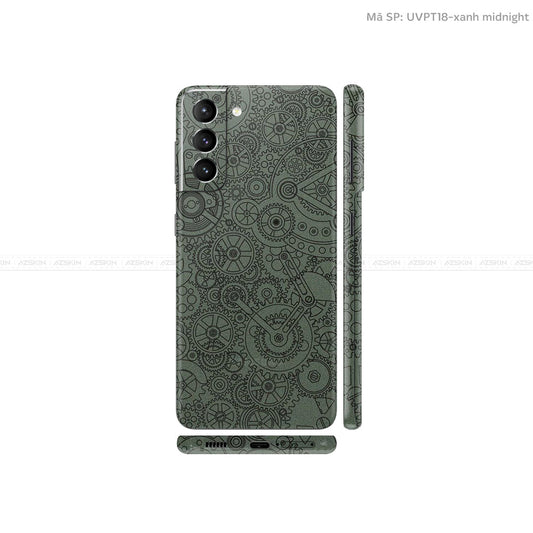 Dán Skin Galaxy S21 Series Vân Động Cơ Xạm | UVPT18