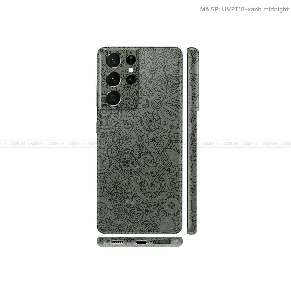 Dán Skin Galaxy S21 Series Vân Động Cơ Xạm | UVPT18