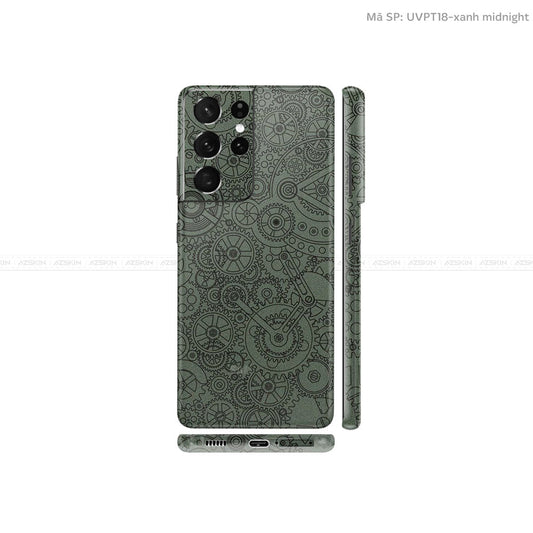 Dán Skin Galaxy S21 Series Vân Động Cơ Xạm | UVPT18