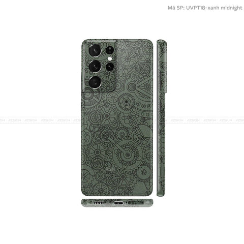 Dán Skin Galaxy S21 Series Vân Động Cơ Xạm | UVPT18