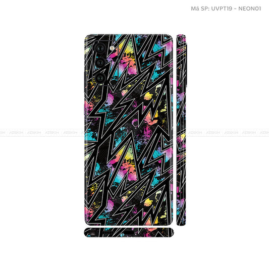 Dán Skin Galaxy Note 20 Series Vân Neon 01 | UVPT19