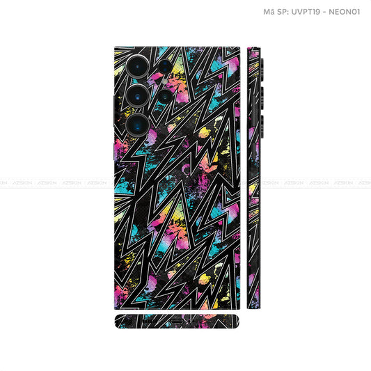 Dán Skin Galaxy S23 Series Vân Nổi Neon 01 | UVPT19