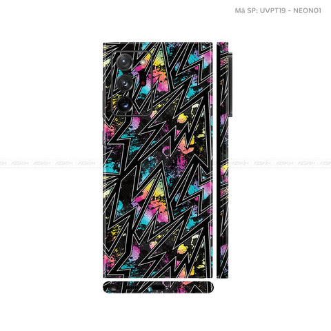 Dán Skin Galaxy Note 20 Series Vân Neon 01 | UVPT19