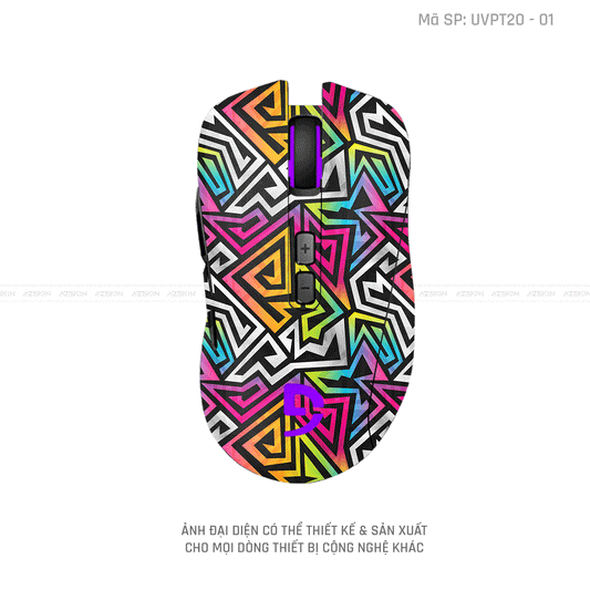 Skin Dán Chuột Fuhlen Vân Nổi Hình Graffiti | UVPT20-01