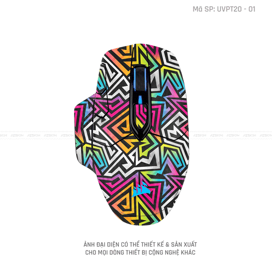 Skin Dán Chuột Corsair Vân Nổi Hình Graffiti - 01 | UVPT20
