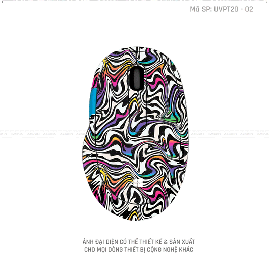 Skin Dán Chuột Microsoft Vân Nổi Graffiti | UVPT20-02