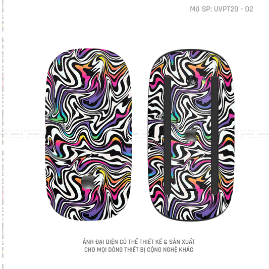 Skin Dán Chuột Apple Magic Mouse Vân Nổi Hình Graffiti | UVPT20-02