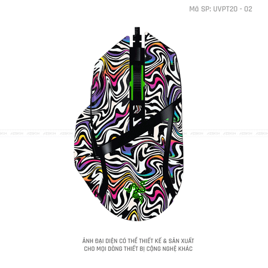Skin Dán Chuột Razer Vân Nổi Hình Graffiti | UVPT20-02