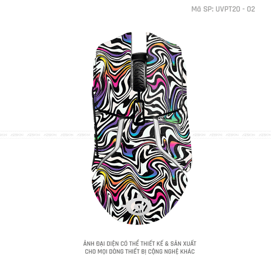 Skin Dán Chuột Steelseries Vân Nổi Graffiti | UVPT20-02