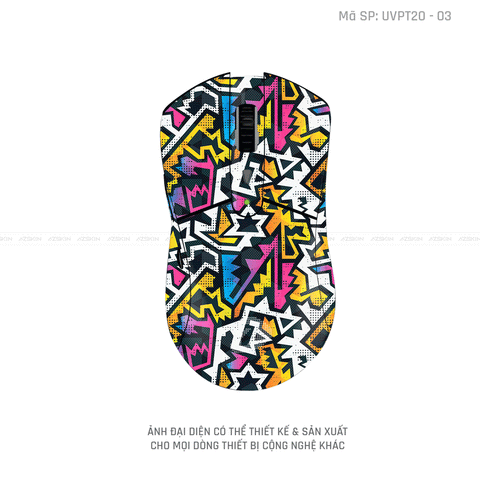 Skin Dán Chuột Dareu Vân Nổi Hình Graffiti | UVPT20-03
