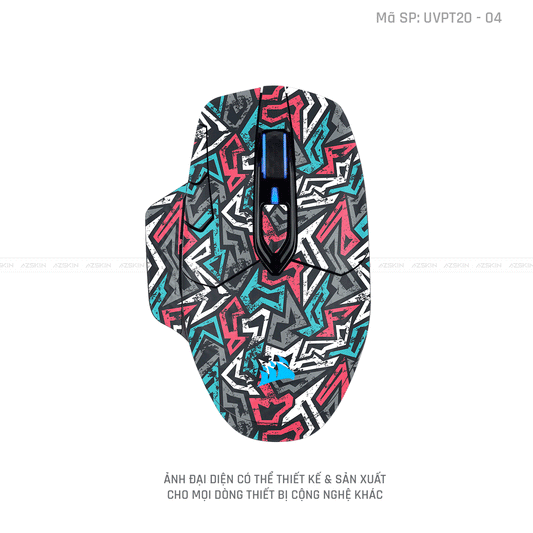 Skin Dán Chuột Corsair Vân Nổi Hình Graffiti - 04 | UVPT20