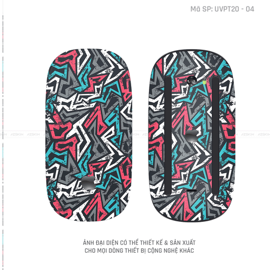 Skin Dán Chuột Apple Magic Mouse Vân Nổi Hình Graffiti | UVPT20-04