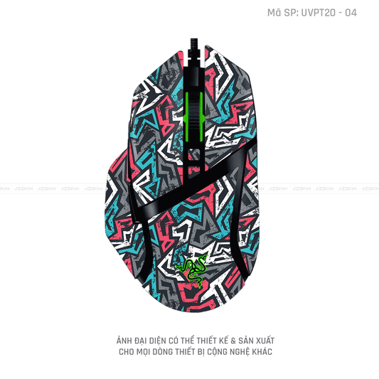 Skin Dán Chuột Razer Vân Nổi Hình Graffiti | UVPT20-04