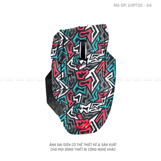 Skin Dán Chuột Asus Vân Nổi Hình Graffiti | UVPT20-04