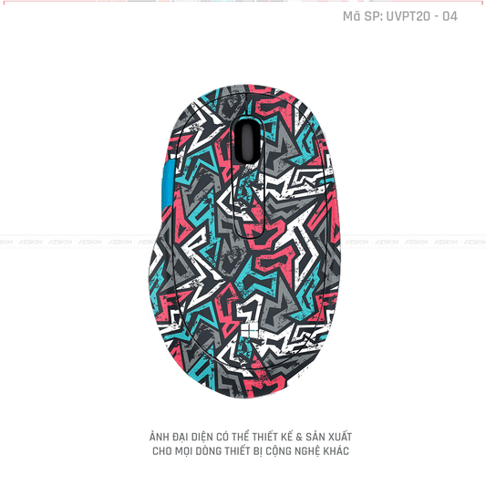 Skin Dán Chuột Microsoft Vân Nổi Graffiti | UVPT20-04
