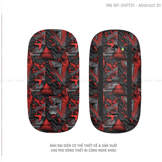 Skin Dán Chuột Apple Magic Mouse Vân Nổi Hình Abstract-01 | UVPT21
