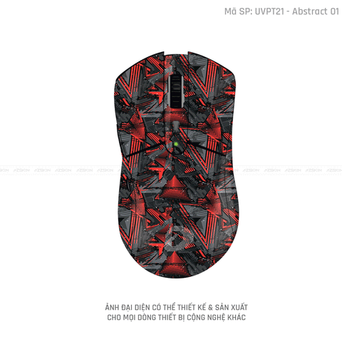 Skin Dán Chuột Dareu Vân Nổi Hình Abstract-01 | UVPT21