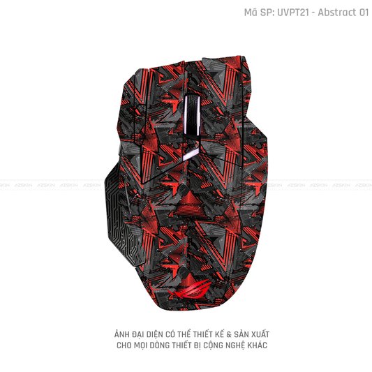 Skin Dán Chuột Asus Vân Nổi Hình Abstract-01 | UVPT21