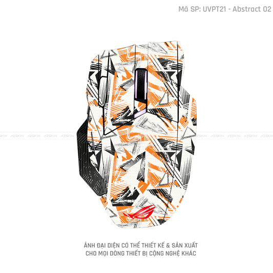 Skin Dán Chuột Asus Vân Nổi Hình Abstract-02 | UVPT21