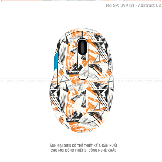 Skin Dán Chuột Microsoft Vân Nổi Abstract-02 | UVPT21