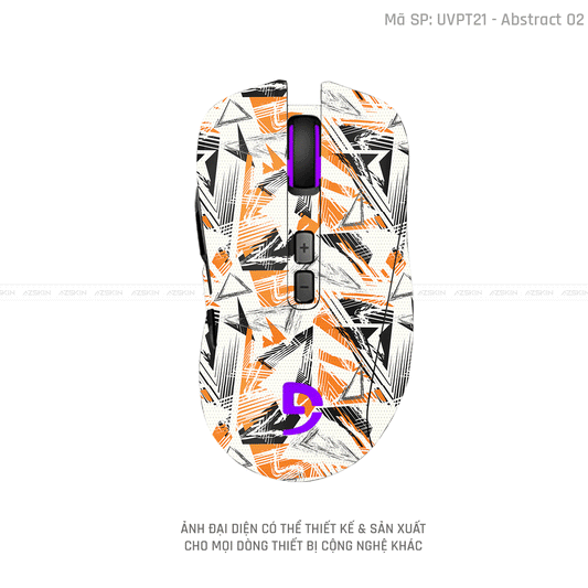 Skin Dán Chuột Fuhlen Vân Nổi Hình Abstract-02 | UVPT21