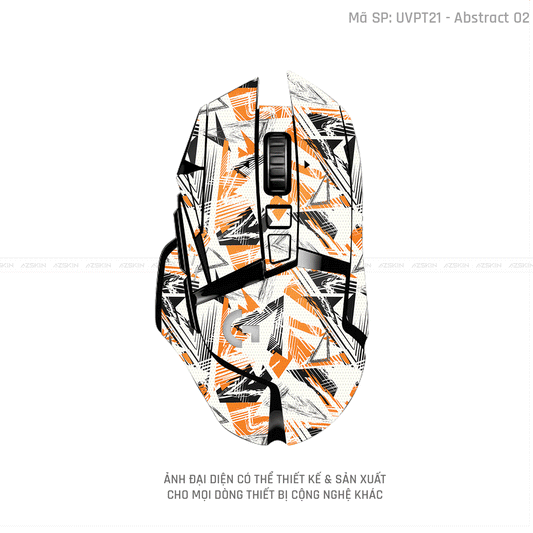 Skin Dán Chuột Logitech Vân Nổi Hình Abstract-02 | UVPT21