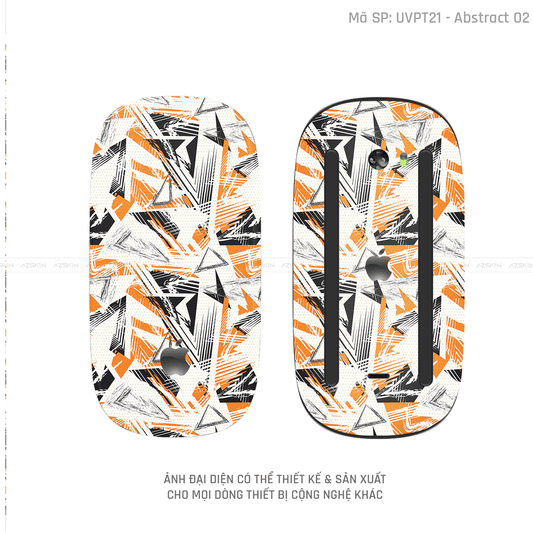 Skin Dán Chuột Apple Magic Mouse Vân Nổi Hình Abstract-02 | UVPT21