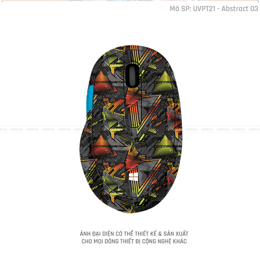 Skin Dán Chuột Microsoft Vân Nổi Abstract-03 | UVPT21