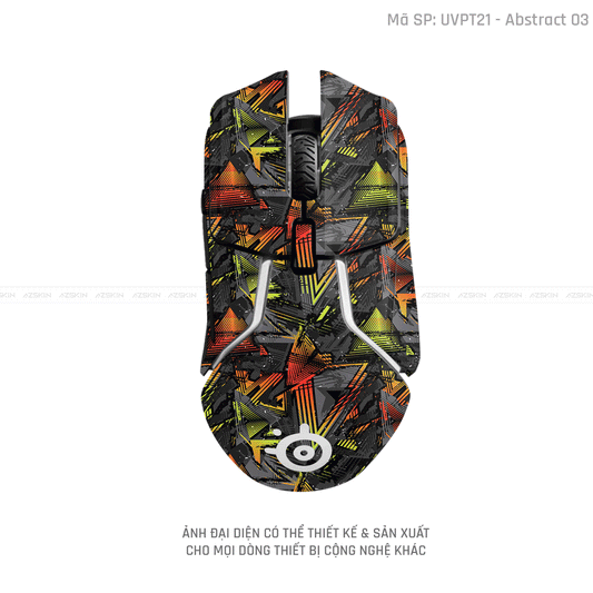 Skin Dán Chuột Steelseries Vân Nổi Abstract 03 | UVPT21