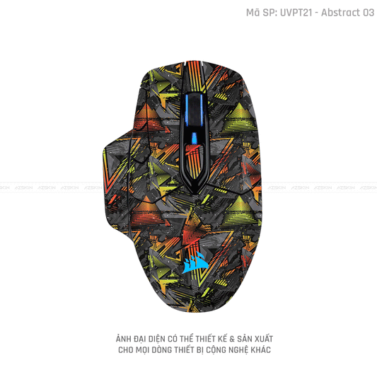 Skin Dán Chuột Corsair Vân Nổi Hình Abstract - 03 | UVPT21
