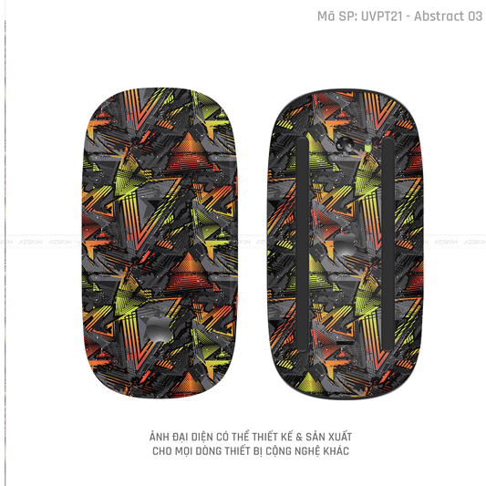 Skin Dán Chuột Apple Magic Mouse Vân Nổi Hình Abstract-03 | UVPT21