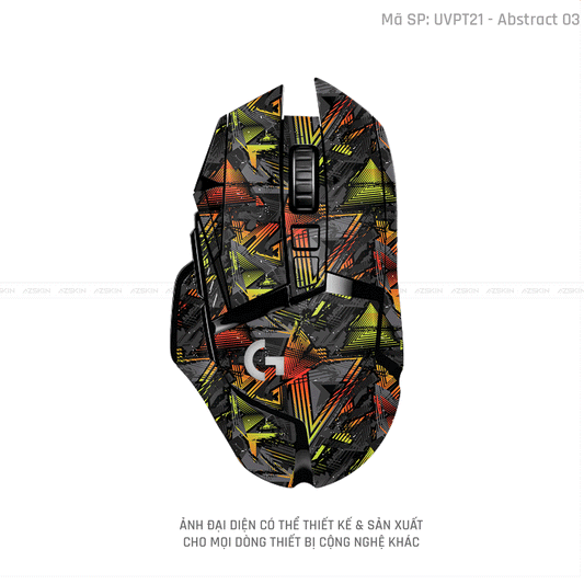 Skin Dán Chuột Logitech Vân Nổi Hình Abstract-03 | UVPT21