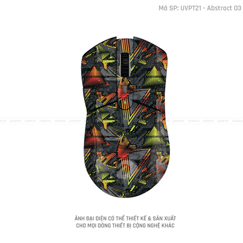 Skin Dán Chuột Dareu Vân Nổi Hình Abstract-03 | UVPT21