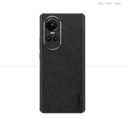 Miếng Dán Da OPPO Reno Series Vân Mil Đen | VM01