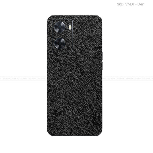 Miếng Dán Da OPPO A Series Vân Mil Đen | VM01