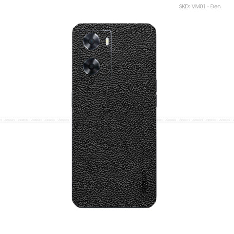 Miếng Dán Da OPPO A Series Vân Mil Đen | VM01