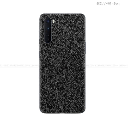 Miếng Dán Da OnePlus Nord Series Vân Mil Đen | DM01