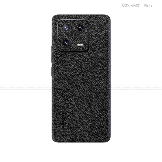 Miếng Dán Da Xiaomi 13 Series Vân Mil Đen | VM01
