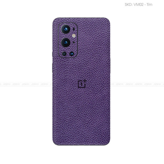 Miếng Dán Da OnePlus 9 Series Vân Mil Tím | VM02