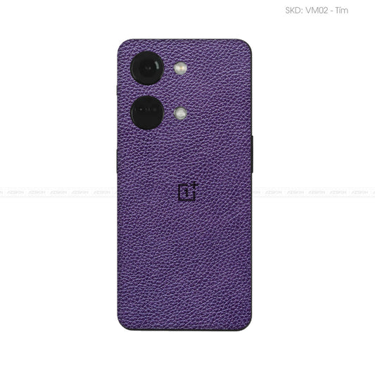 Miếng Dán Da OnePlus Ace Series Vân Mil Tím | VM02