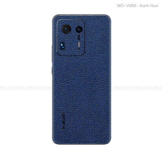 Miếng Dán Da Xiaomi Mi Mix Series Vân Mil Xanh Navi | VM03