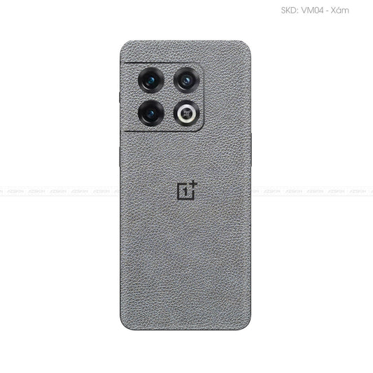 Miếng Dán Da OnePlus 10 Series Vân Mil Xám | VM04