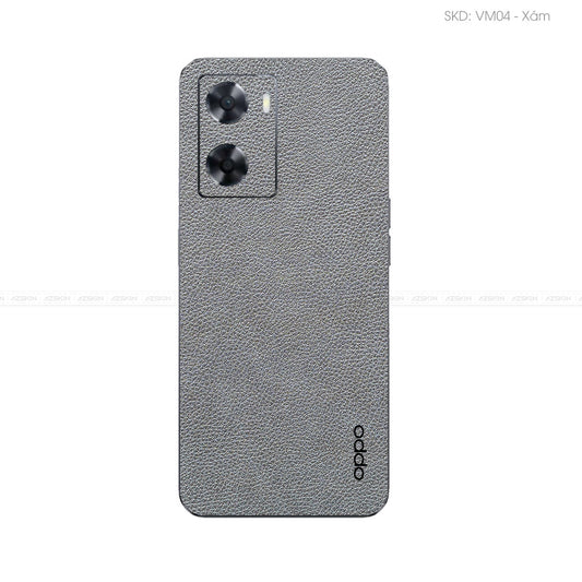 Miếng Dán Da OPPO A Series Vân Mil Xám | VM04