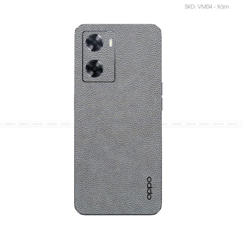 Miếng Dán Da OPPO A Series Vân Mil Xám | VM04