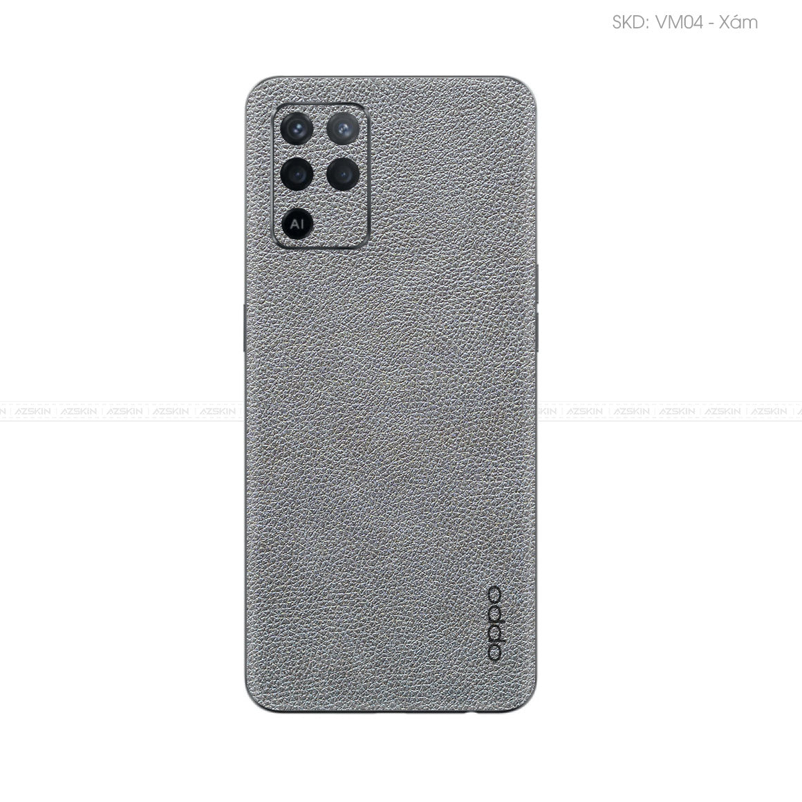 Miếng Dán Da OPPO F Series Vân Mil Xám | VM04