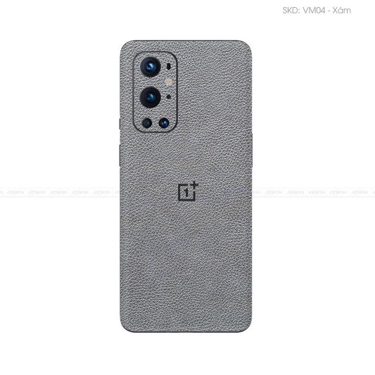 Miếng Dán Da OnePlus 9 Series Vân Mil Xám | VM04